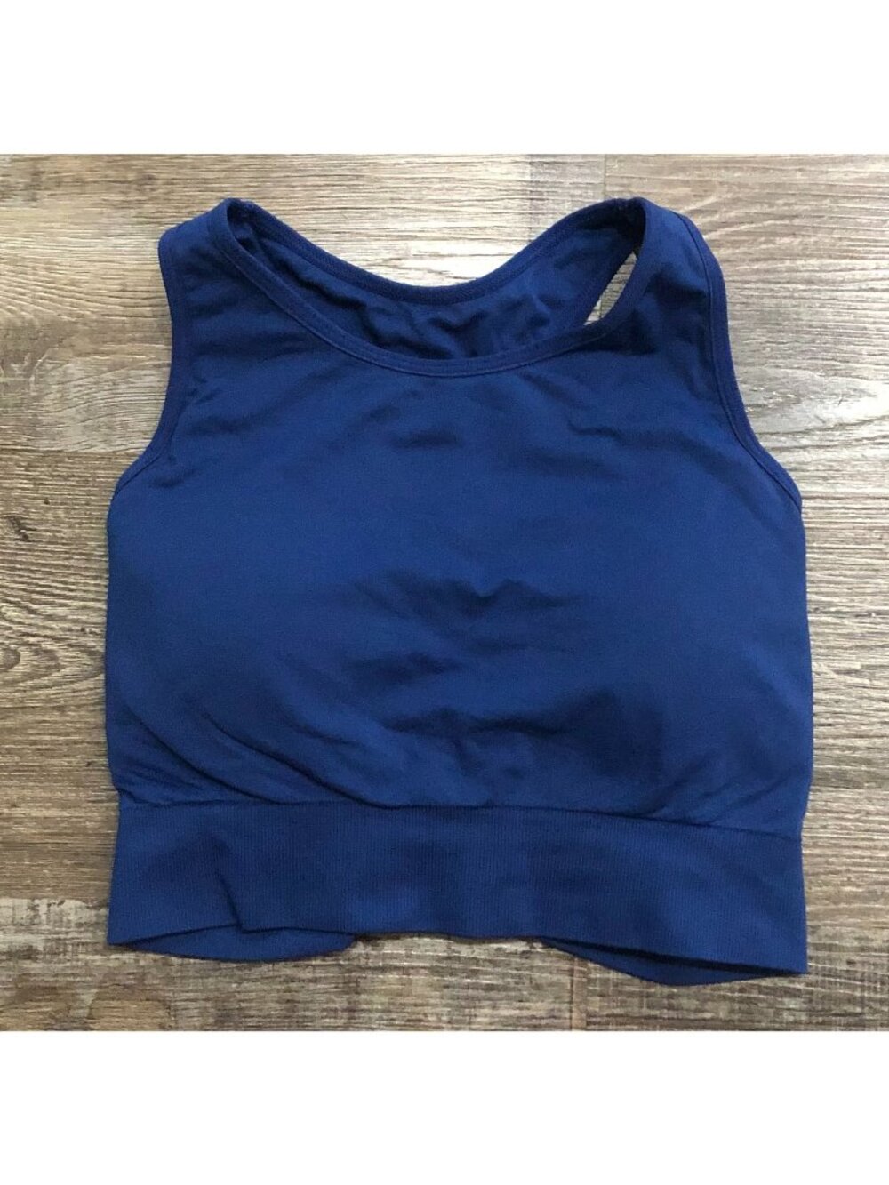 NVGTN Sports Bra Blue Medium Strappy Back Athletic Yoga Work Out
